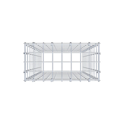Type 3 oplegkorf 100 cm x 40 cm x 20 cm (L x H x D), maaswijdte 5 cm x 10 cm, C-ring