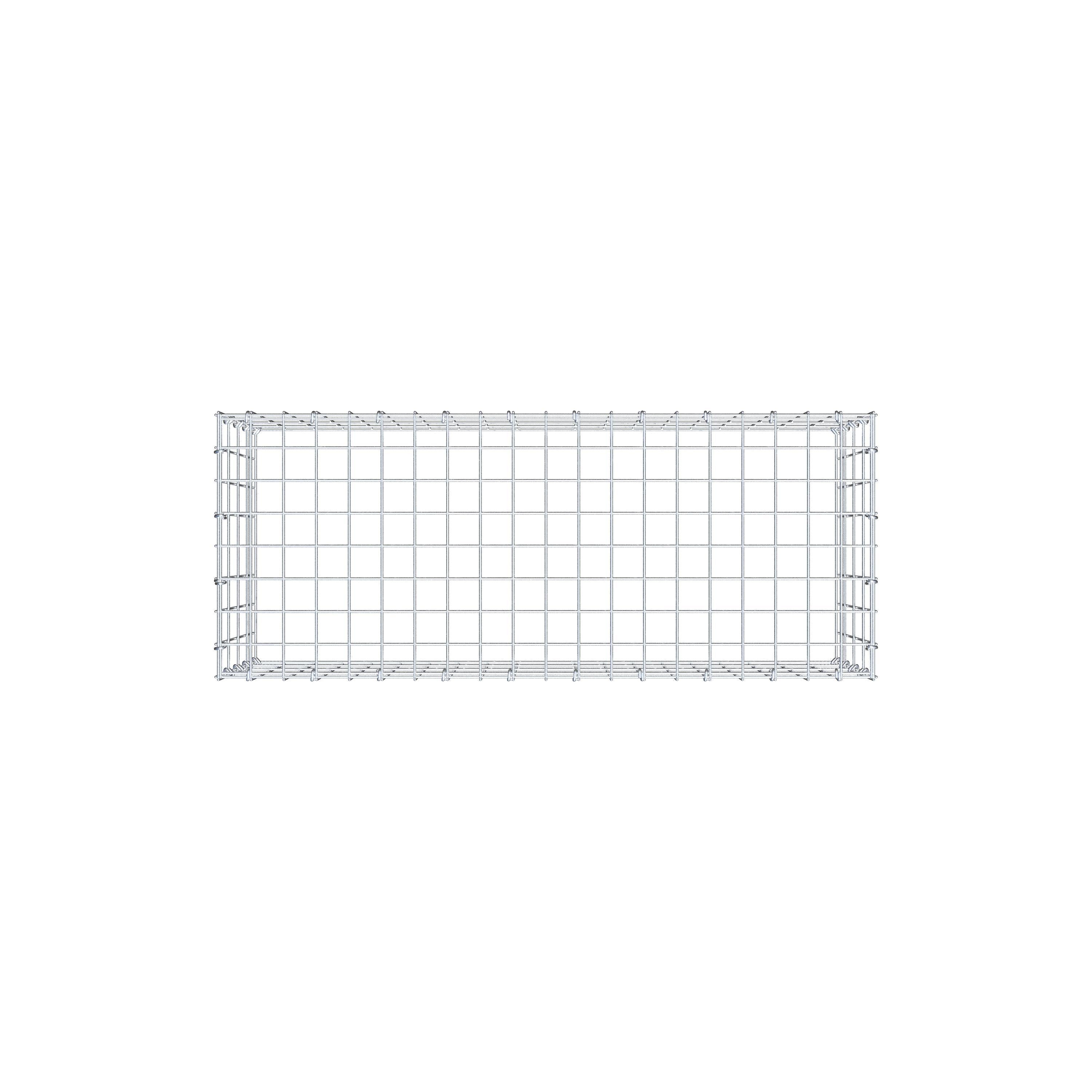 Anbaugabione Typ 3 100 cm x 40 cm x 40 cm (L x H x T), Maschenweite 5 cm x 10 cm, C-Ring