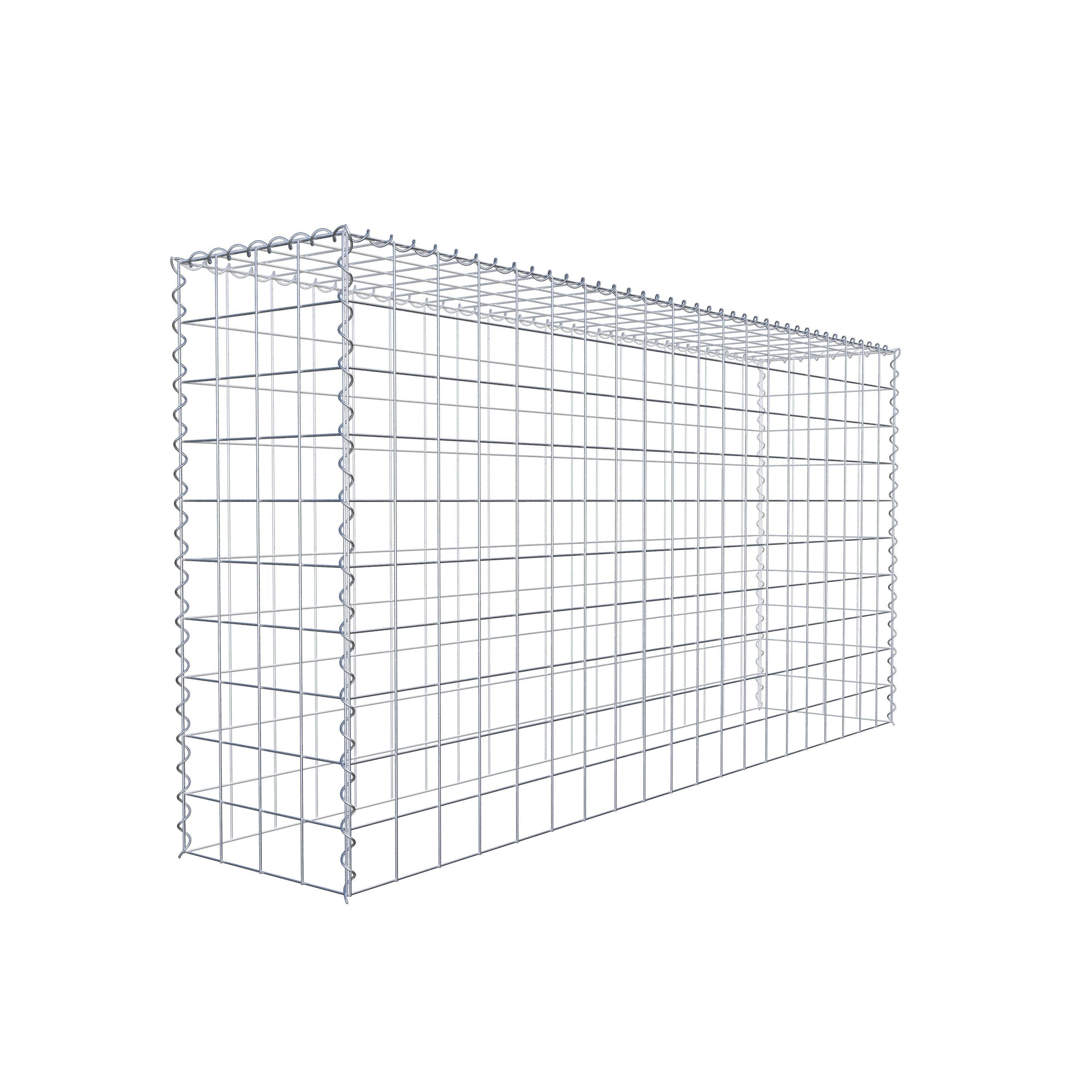 Gabião tipo 3 200 cm x 100 cm x 40 cm (C x A x P), malhagem 10 cm x 10 cm, espiral