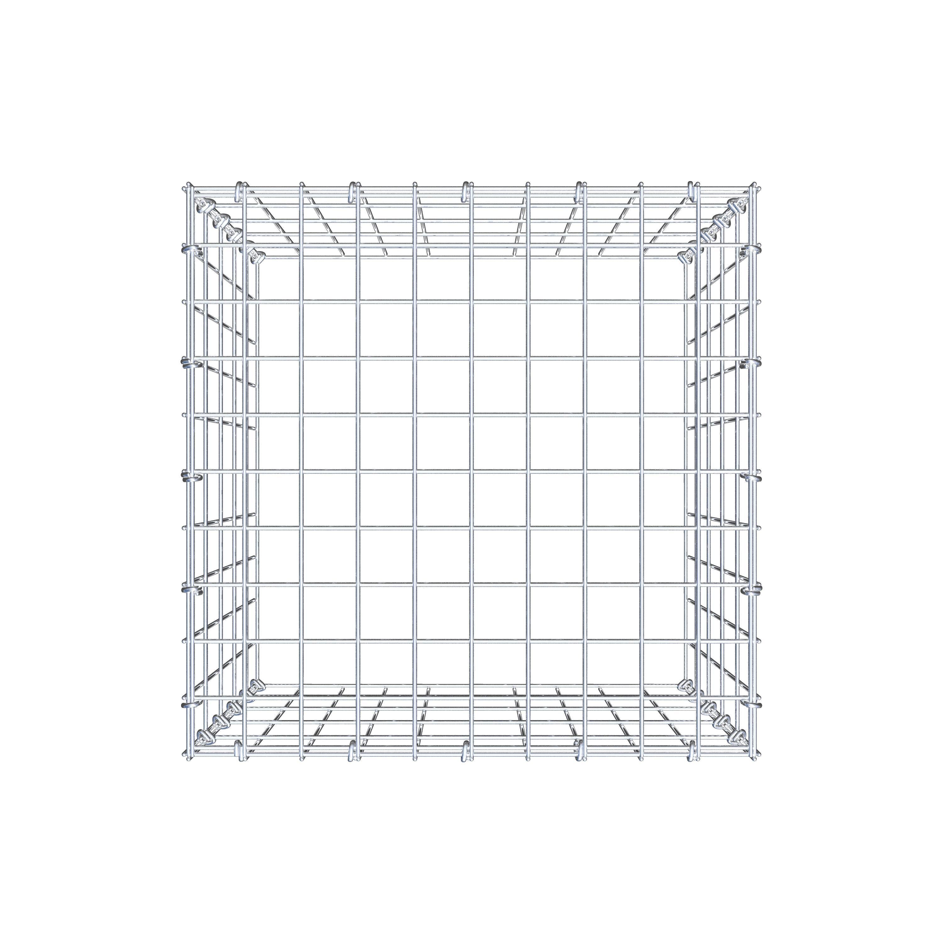 Schanskorf type 3 50 cm x 50 cm x 50 cm (L x H x D), maaswijdte 5 cm x 10 cm, C-ring