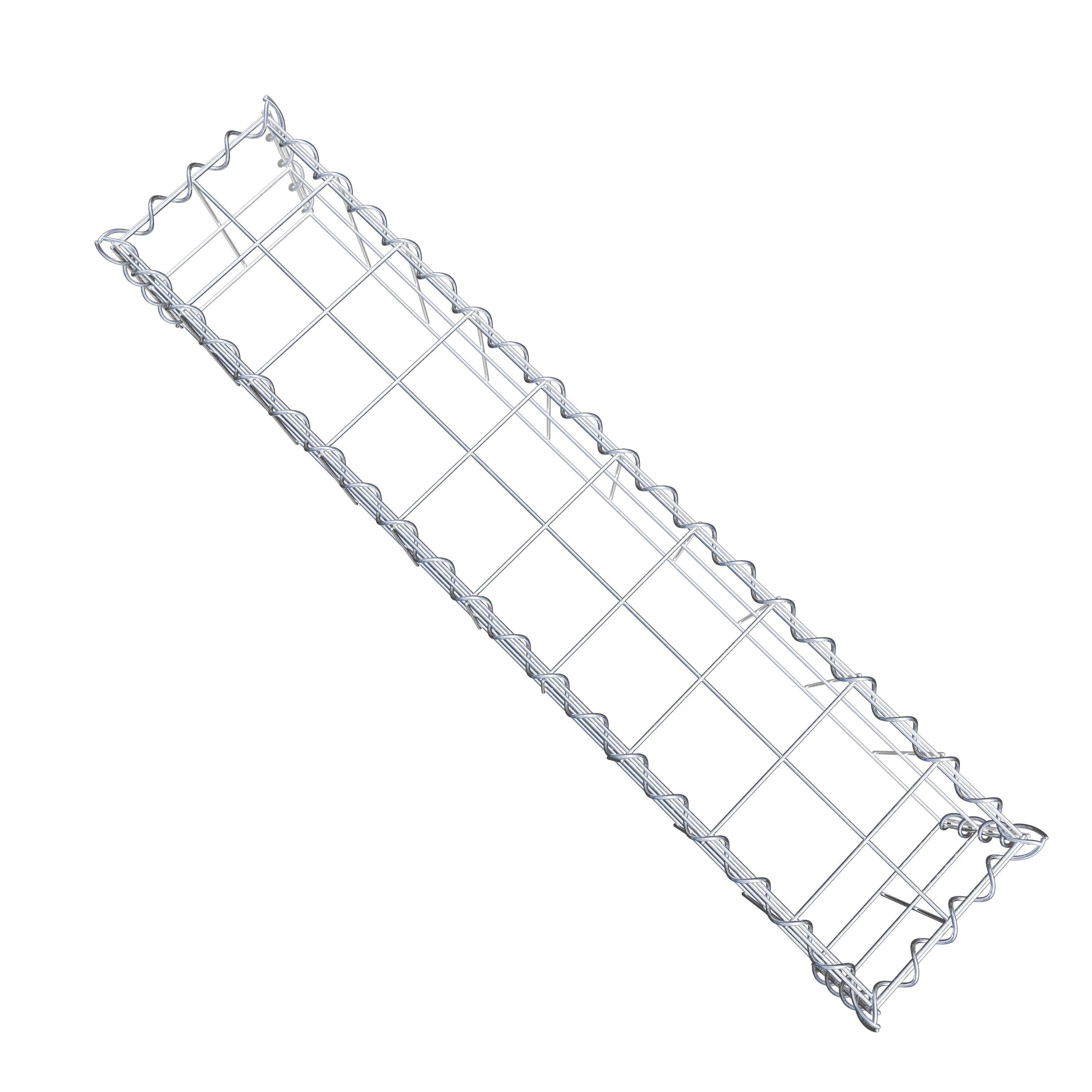 Gabião Tipo 3 100 cm x 20 cm x 20 cm (C x A x P), malhagem 10 cm x 10 cm, espiral