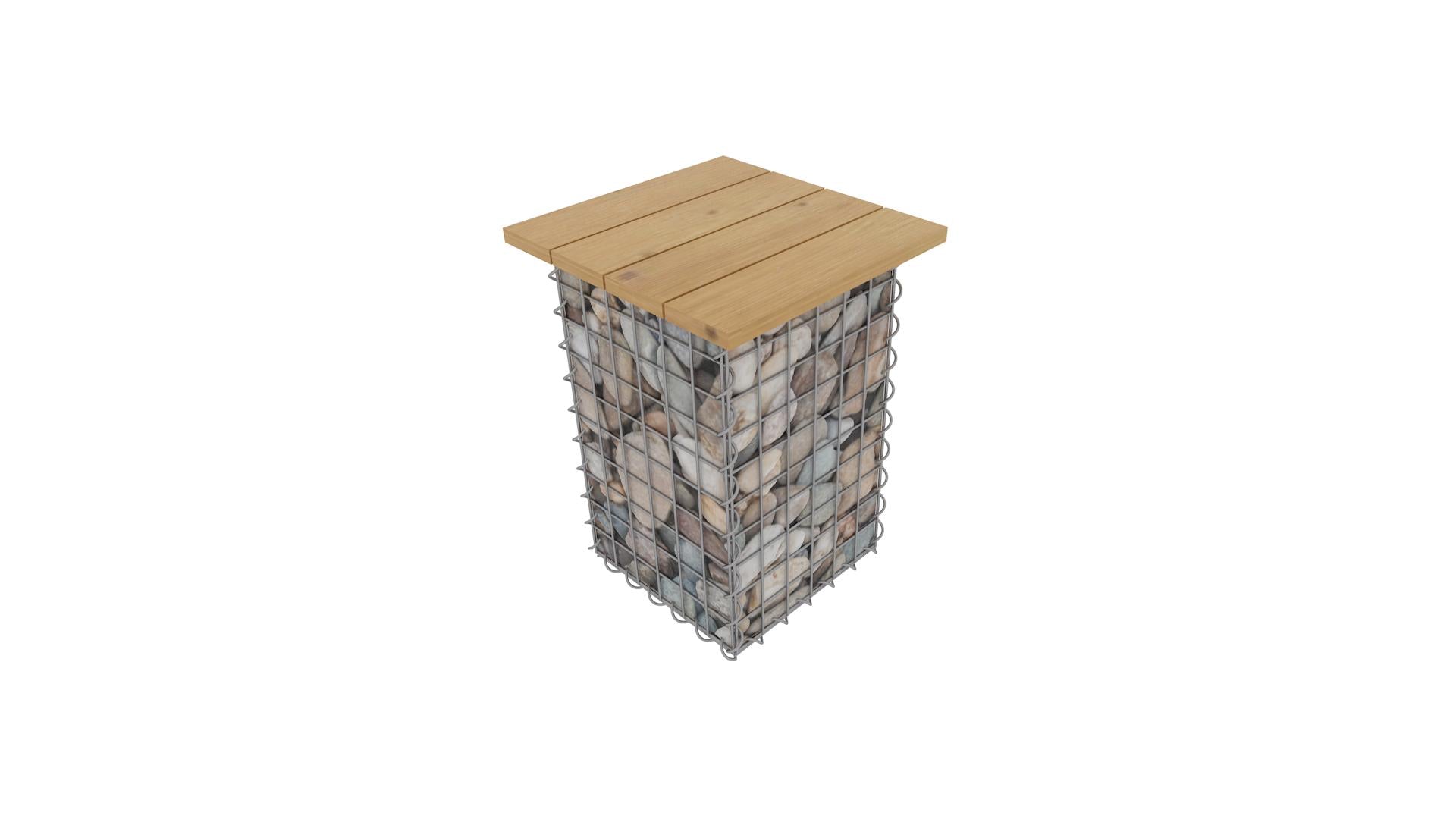Taburet spiral MW 5 x 5 TEAK