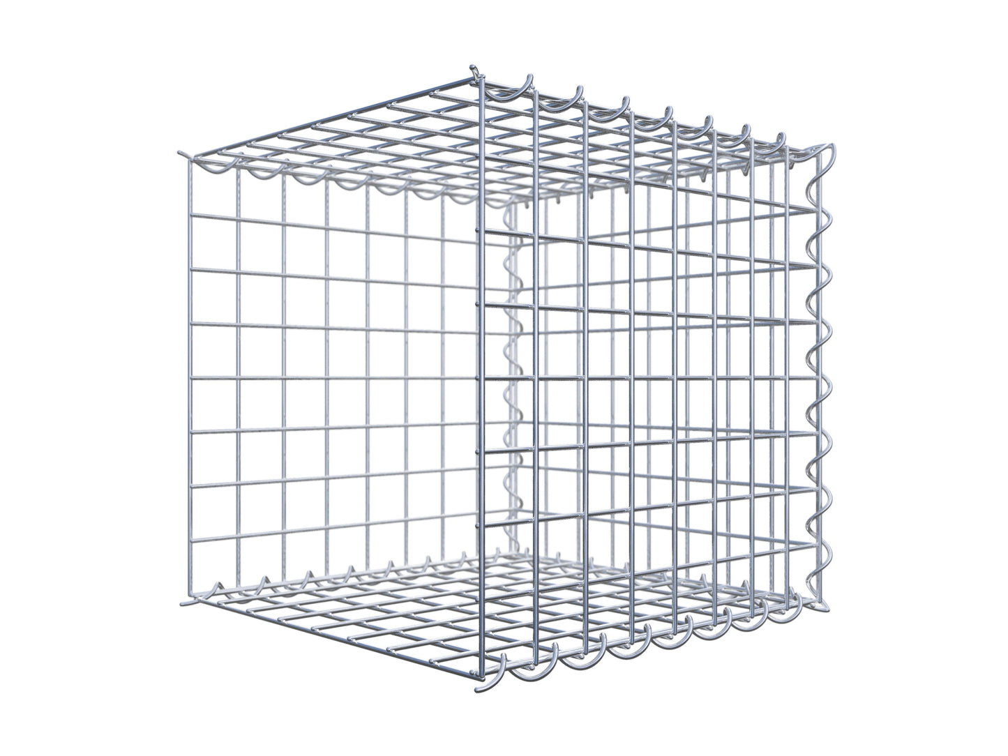 Extra gabion typ 2 40 cm x 40 cm x 40 cm (L x H x D), maskstorlek 5 cm x 5 cm, spiral