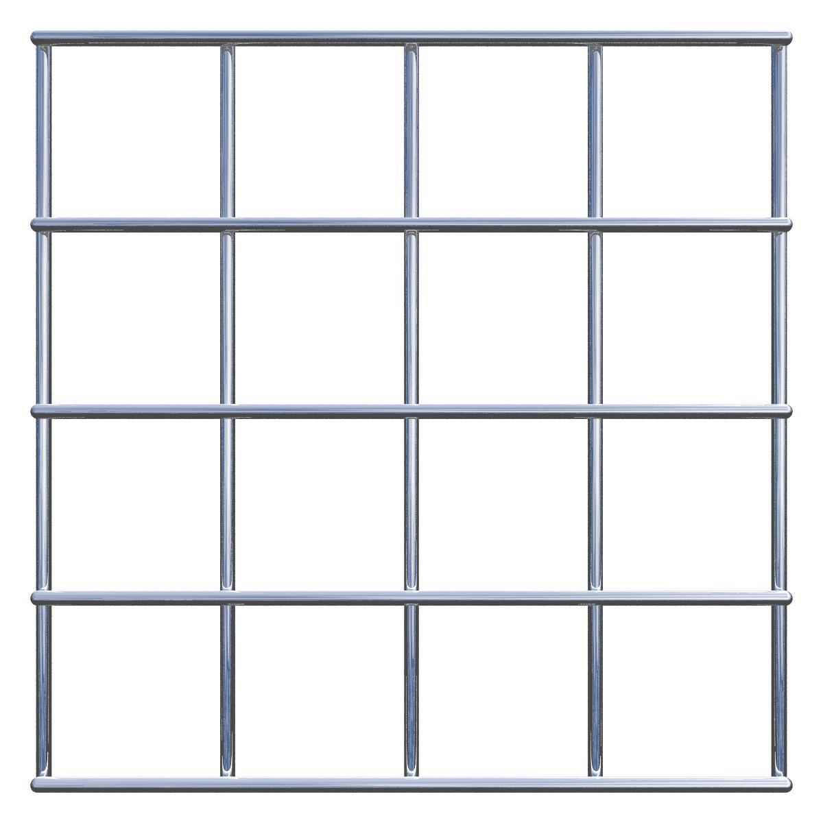 Rejilla decorativa/enrejado (incluido material de montaje) tamaño de malla 5 x 5 cm