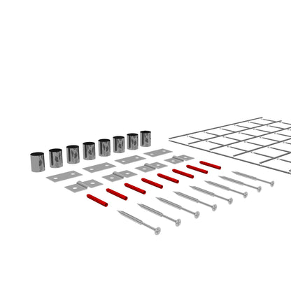 Rejilla decorativa/enrejado (incluido material de montaje) tamaño de malla 5 x 5 cm