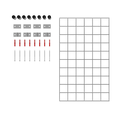 Rejilla decorativa/enrejado (incluido material de montaje) tamaño de malla 5 x 5 cm