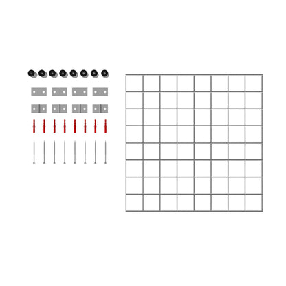 Rejilla decorativa/enrejado (incluido material de montaje) tamaño de malla 5 x 5 cm