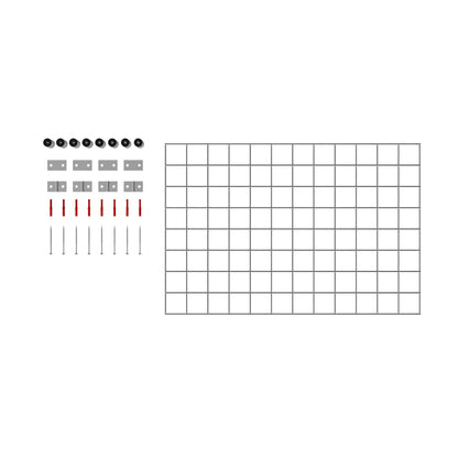 Rejilla decorativa/enrejado (incluido material de montaje) tamaño de malla 5 x 5 cm