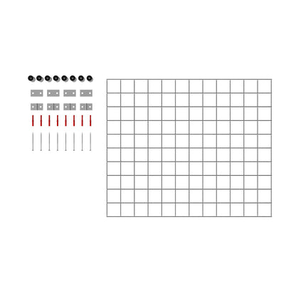 Rejilla decorativa/enrejado (incluido material de montaje) tamaño de malla 5 x 5 cm