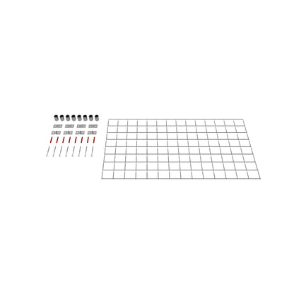 Rejilla decorativa/enrejado (incluido material de montaje) tamaño de malla 5 x 5 cm