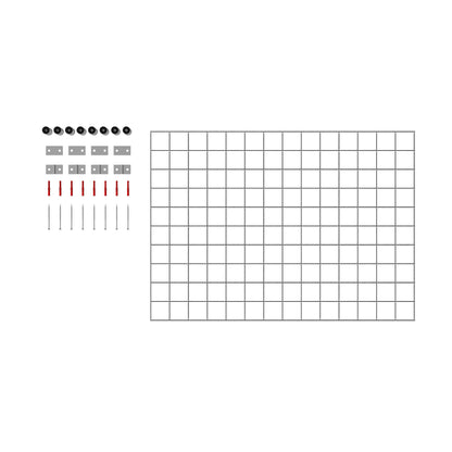 Rejilla decorativa/enrejado (incluido material de montaje) tamaño de malla 5 x 5 cm