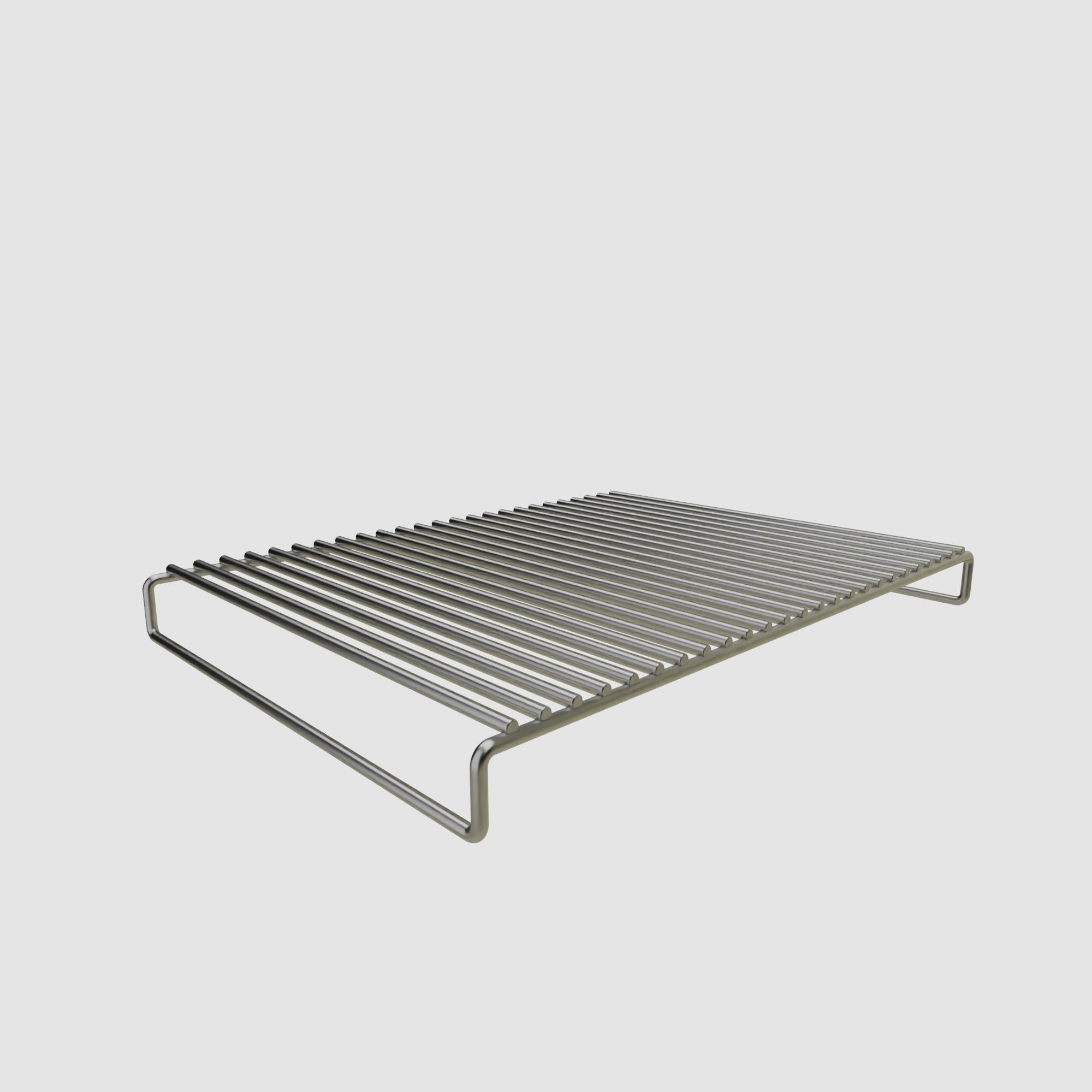 Stainless steel grid 40 cm x 29 cm x 3.1 cm