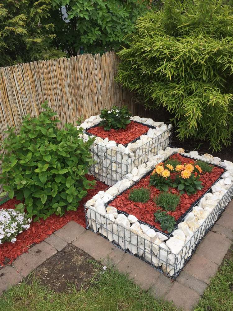 Gabion raised bed made to measure - mesh size 5x10cm