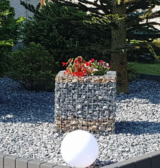 Gabion verhoogd plantenbed op maat gemaakt - maaswijdte 5x5cm