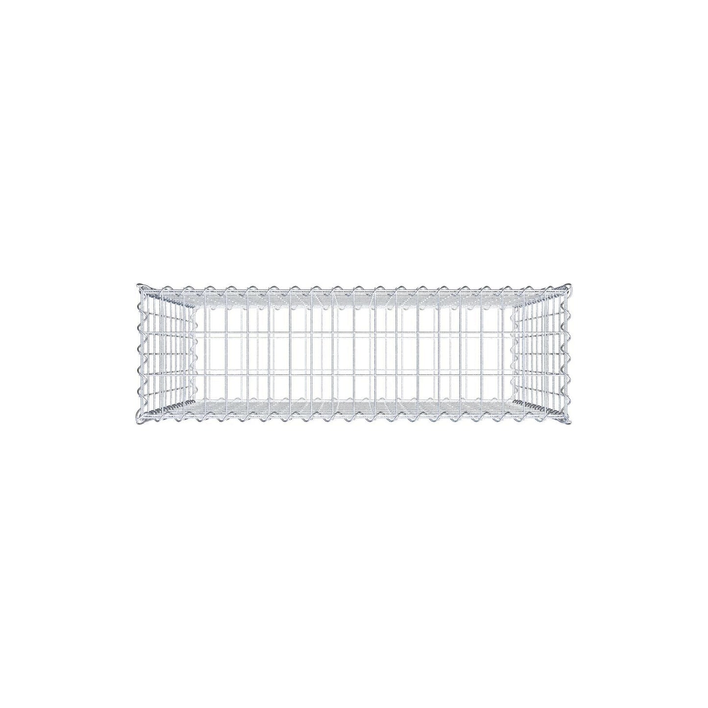 Set di 2 gabbioni 100 cm x 100 cm x 30 cm (L x A x P), maglia 5 x 10 cm, spirale