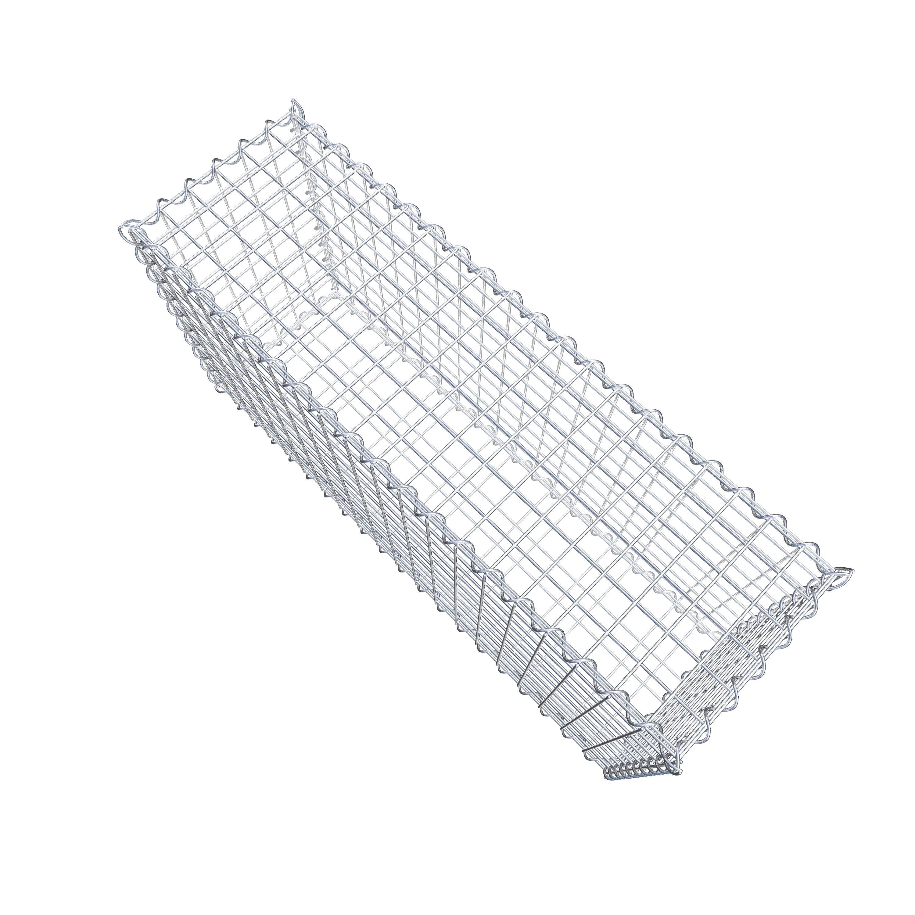 Set di 2 gabbioni 100 cm x 50 cm x 30 cm (L x A x P), maglia 5 x 5 cm, spirale