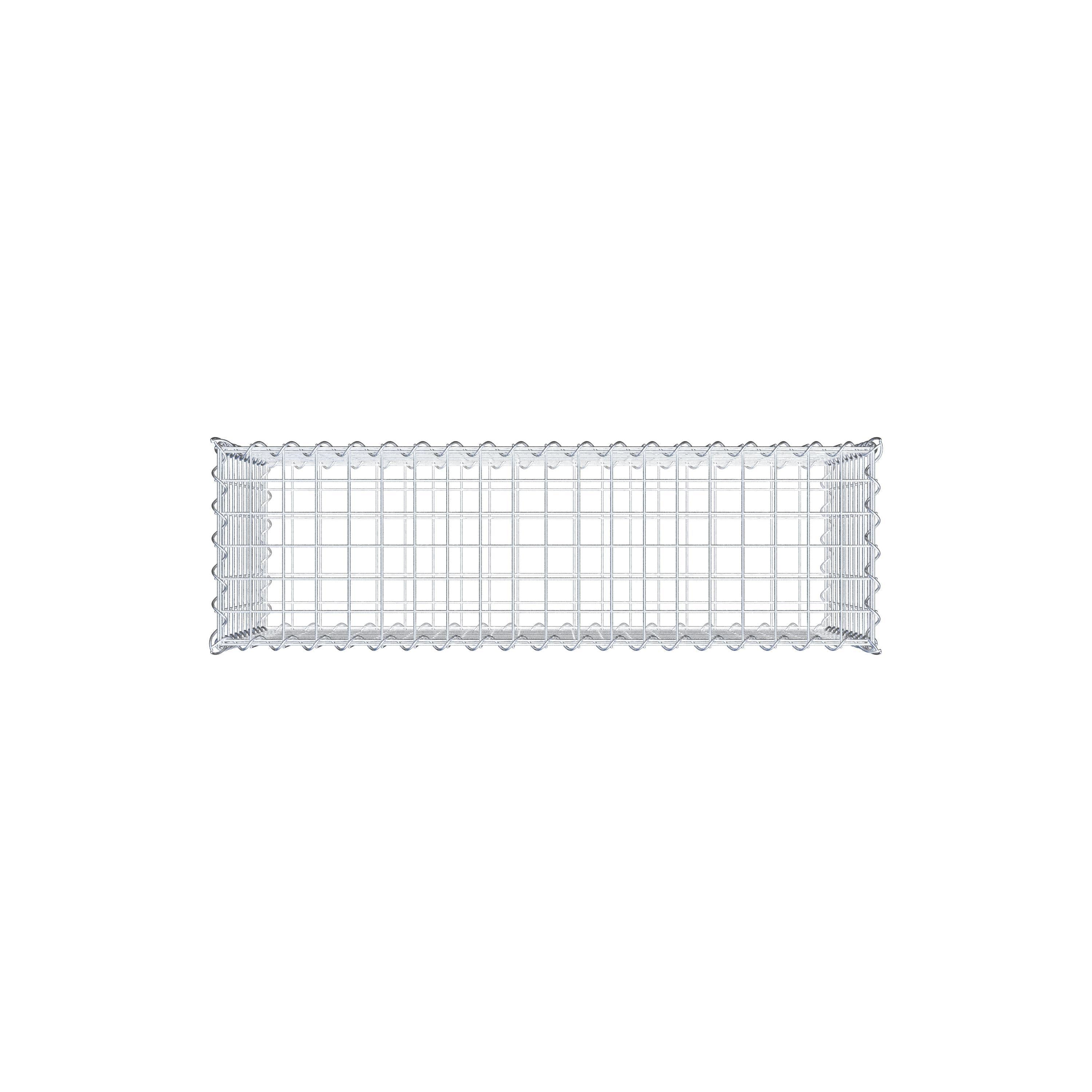 Set di 2 gabbioni 100 cm x 50 cm x 30 cm (L x A x P), maglia 5 x 5 cm, spirale