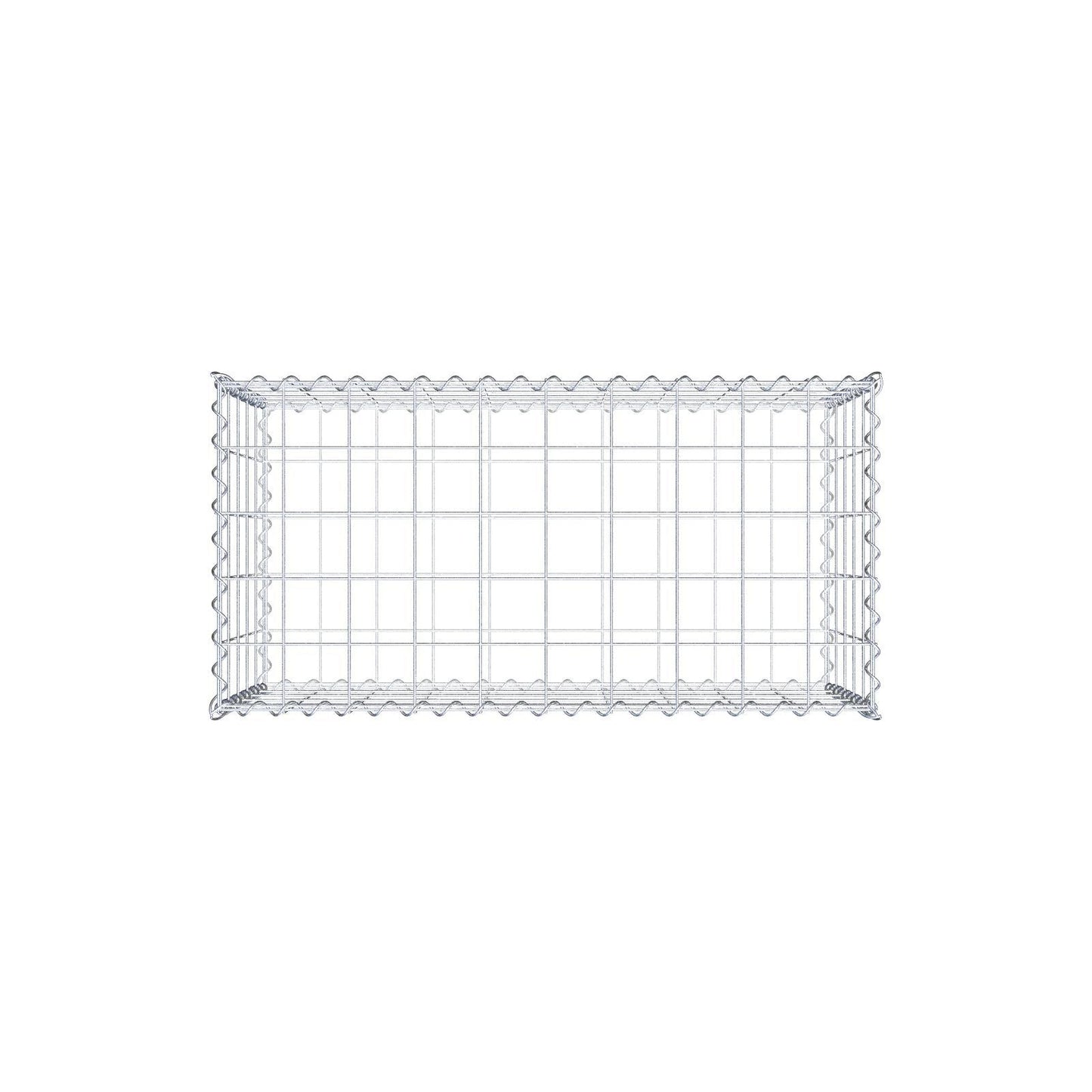 Set van 2 schanskorven 100 cm x 50 cm x 50 cm (L x H x D), maaswijdte 10 x 10 cm, spiraalvormig