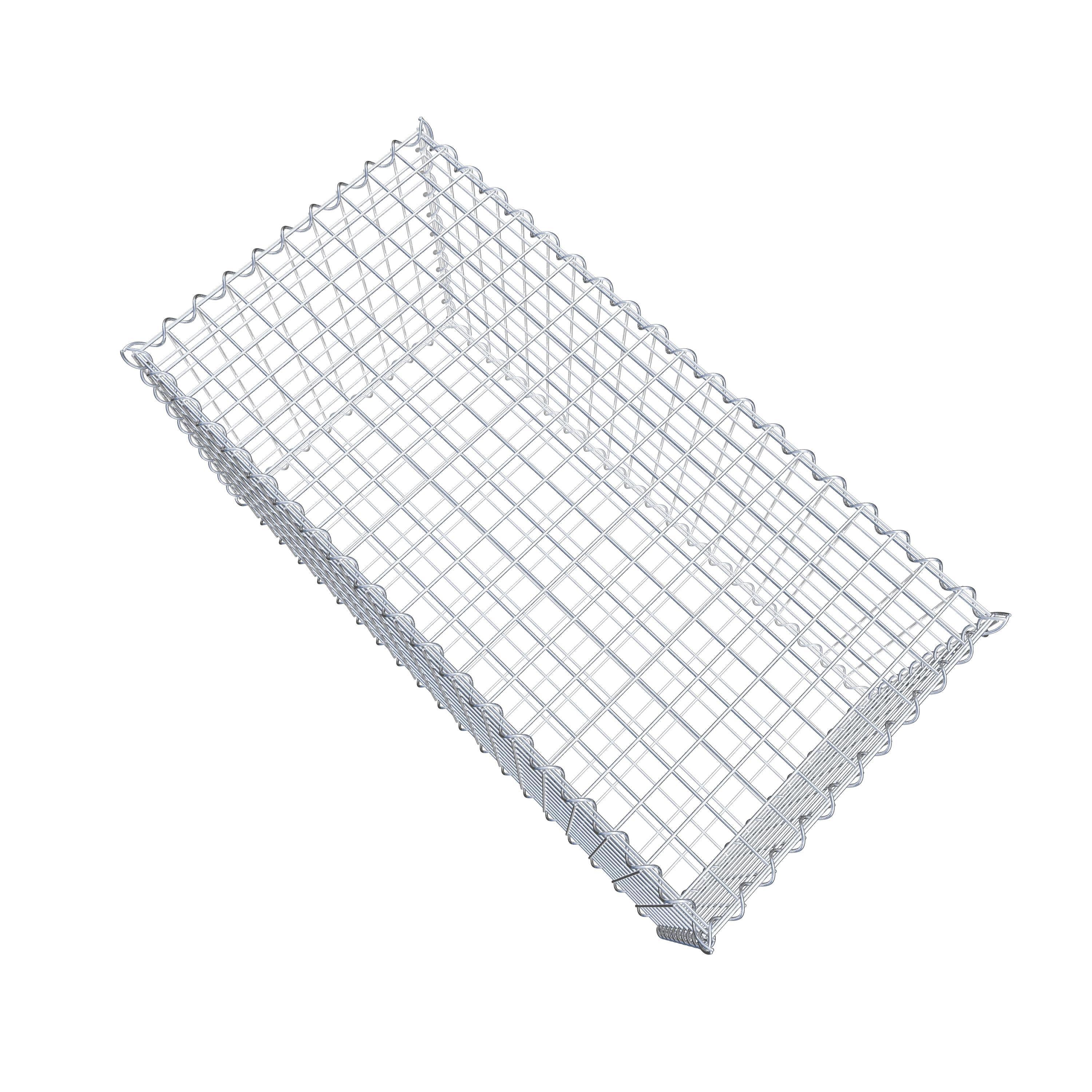 Set di 2 gabbioni 100 cm x 50 cm x 50 cm (L x H x P), maglia 5 x 5 cm, a spirale
