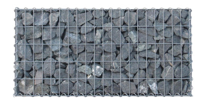 Lot de 2 gabions 100 cm x 60 cm x 20 cm (L x H x P), mailles 5 x 10 cm, spirale
