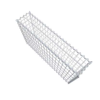 Lot de 2 gabions 100 cm x 60 cm x 20 cm (L x H x P), mailles 5 x 10 cm, spirale