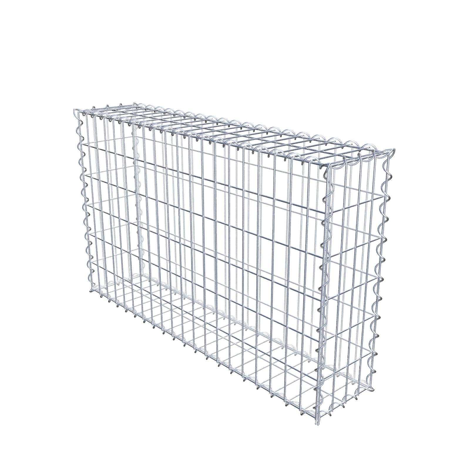 Set van 2 schanskorven 100 cm x 60 cm x 20 cm (L x H x D), maaswijdte 5 x 10 cm, spiraalvormig