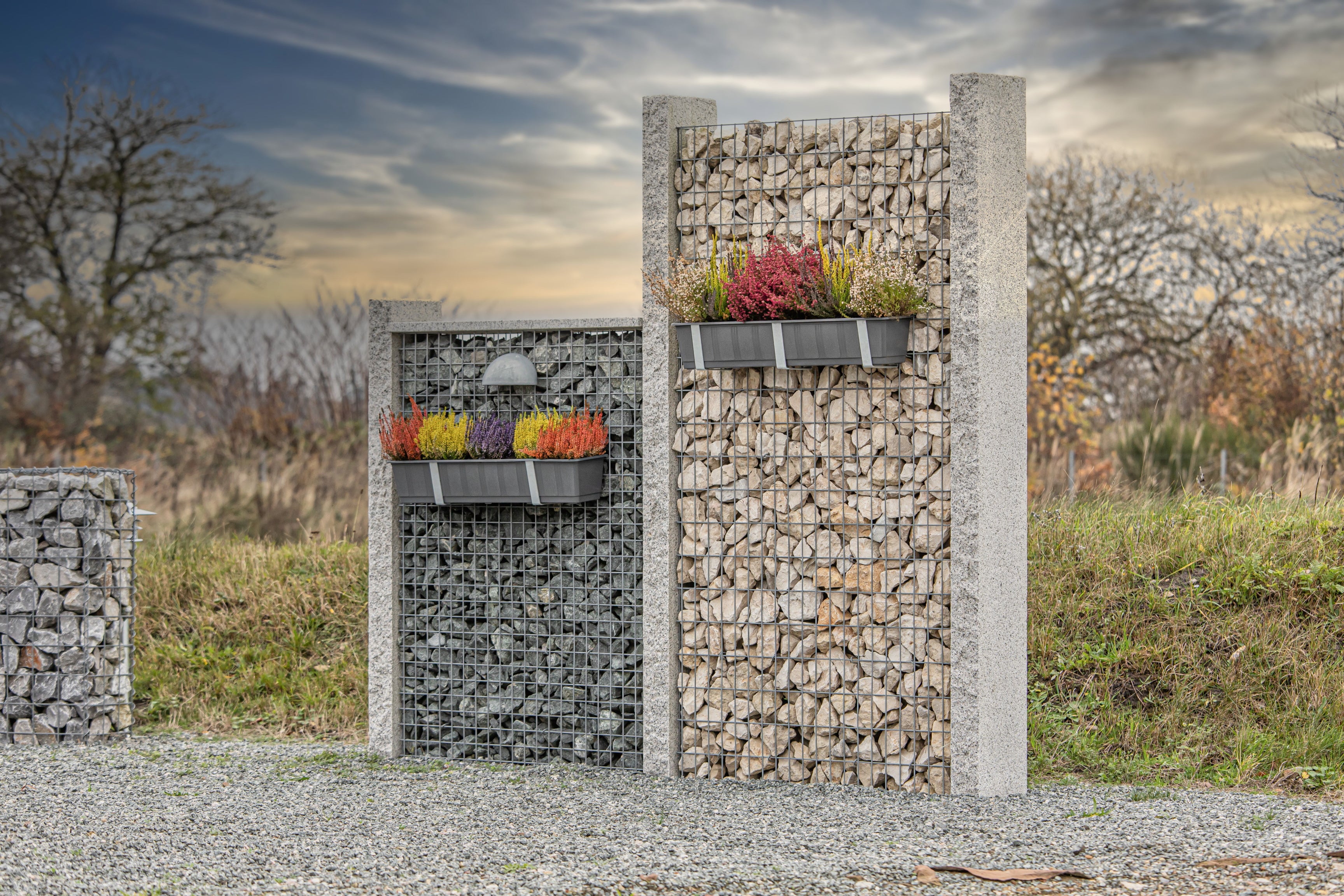 Gabion fence made to measure - mesh size 5x10cm