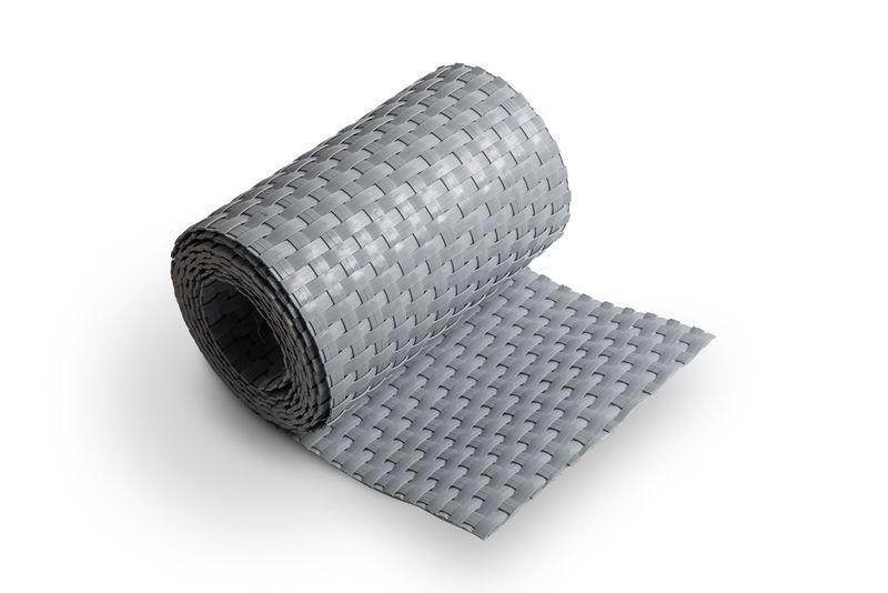 Polyrattan privacy strips in gray MW 5 x 20 cm