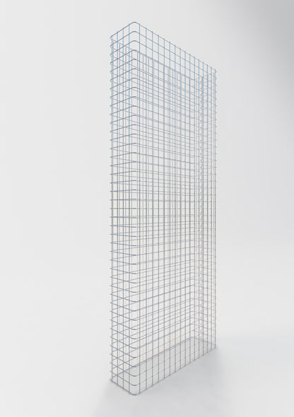 Gabion hegn længde 82 cm, højde 160 cm, dybde 22 cm, maskestørrelse 5 x 5 cm