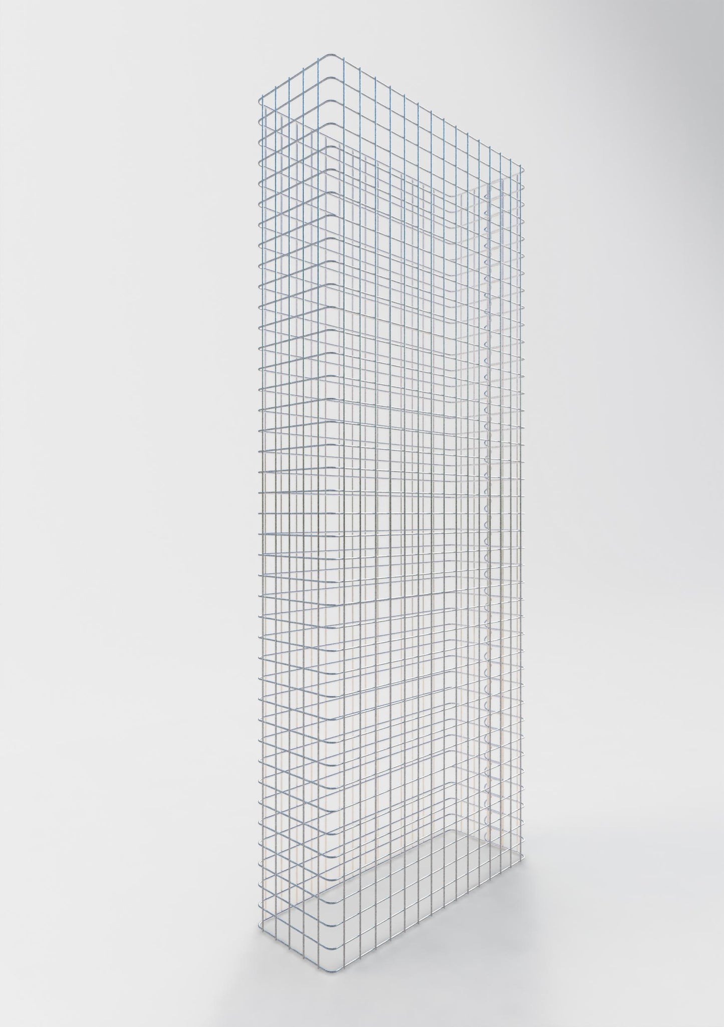 Valla de gaviones longitud 77 cm, altura 160 cm, profundidad 27 cm, malla 5 x 5 cm