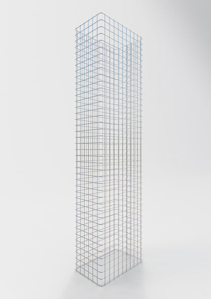 Recinzione in gabbioni lunghezza 52 cm, altezza 200 cm, profondità 32 cm, maglia 5 x 5 cm