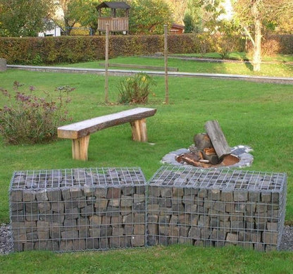 Gabion 100 cm x 50 cm x 50 cm (L x H x P), mailles 5 cm x 10 cm, spirale