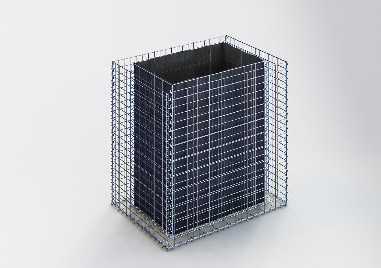 Hochbeet eckig 100 cm x 100 cm x 70 cm (L x H x T), Maschenweite 5 x 5 cm, Wandstärke 10 cm