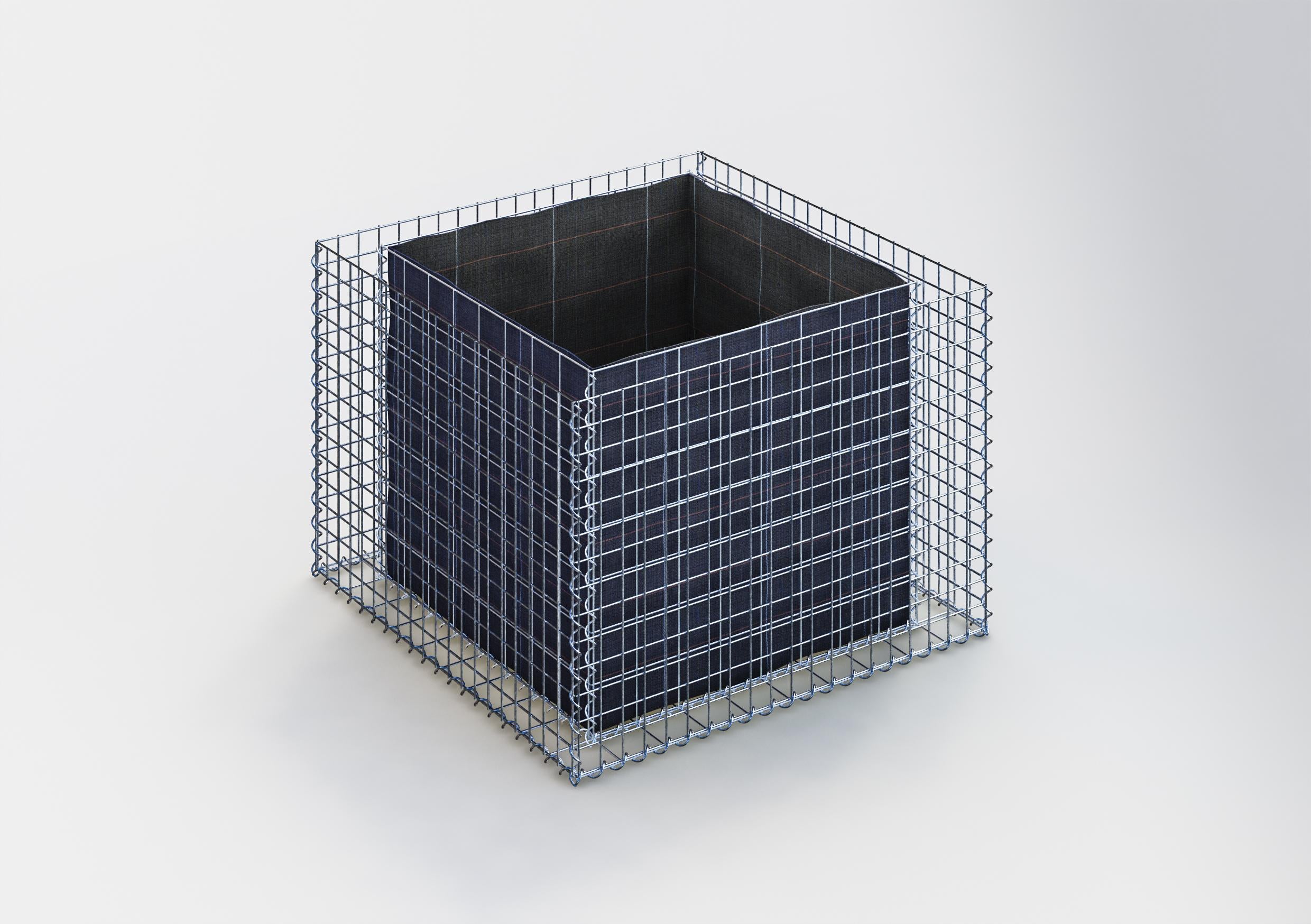 Rechthoekig verhoogd bed 100 cm x 70 cm x 100 cm (L x H x D), maaswijdte 5 x 5 cm, wanddikte 10 cm
