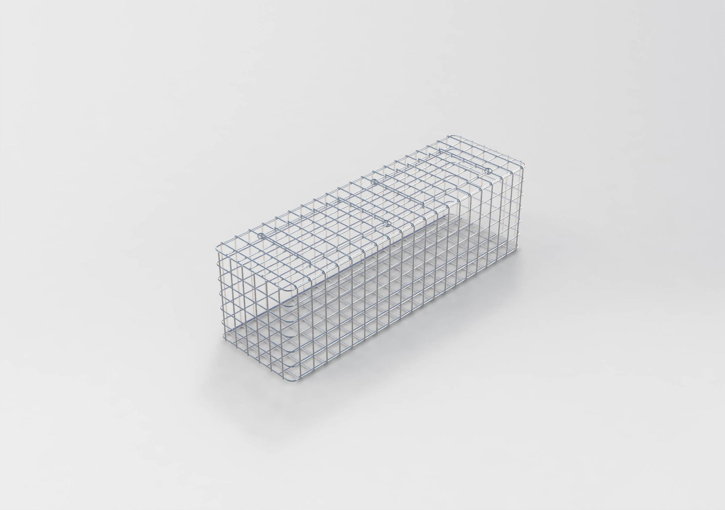 Gabion galvanisé à chaud 102 cm x 32 cm x 32 cm, mailles 5 cm x 5 cm, entièrement soudé