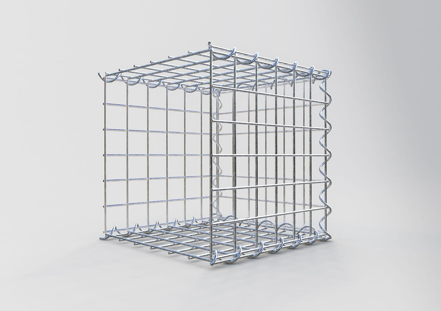 Extra gabion typ 2 30 cm x 30 cm x 30 cm (L x H x D), maskstorlek 5 cm x 5 cm, spiral