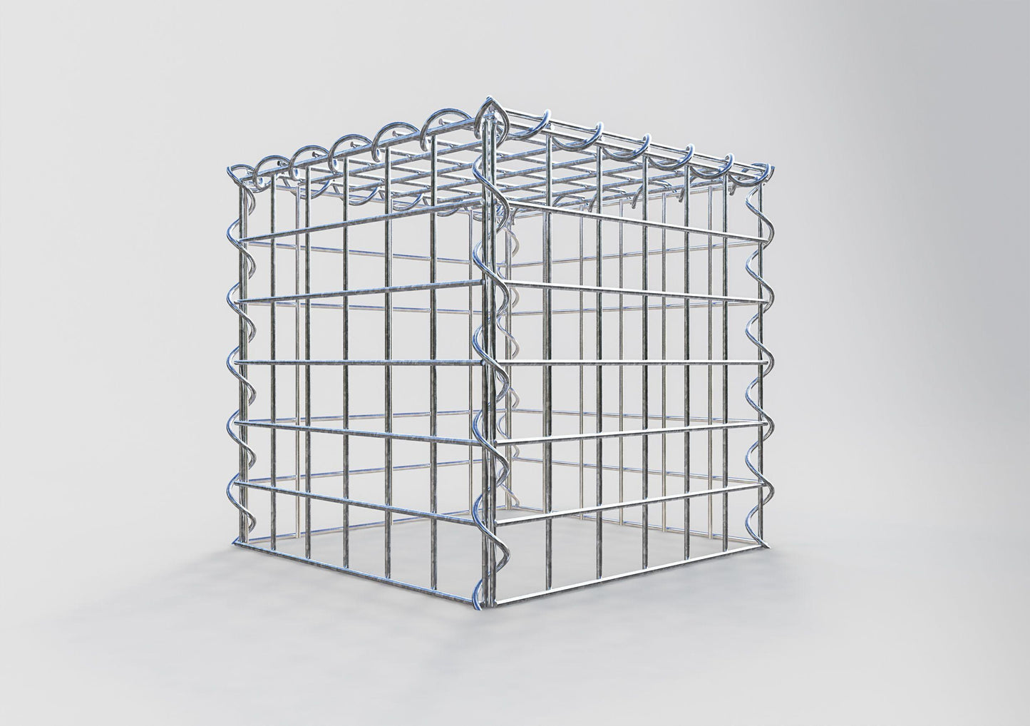 Gavión adicional tipo 3 30 cm x 30 cm x 30 cm (L x A x P), malla 5 cm x 5 cm, en espiral