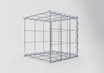 Gabion rapporté type 2 30 cm x 30 cm x 30 cm (L x H x P), mailles 10 cm x 10 cm, spirale