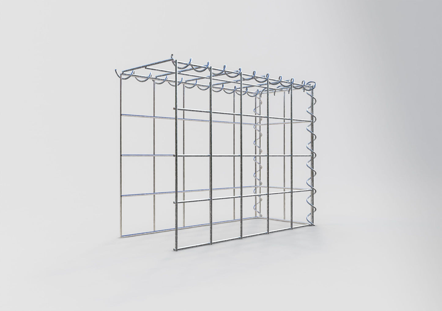 Gabion rapporté type 4 50 cm x 40 cm x 20 cm (L x H x P), mailles 10 cm x 10 cm, spirale