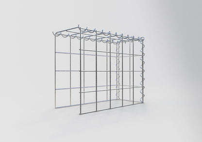 Gabion rapporté type 4 50 cm x 40 cm x 20 cm (L x H x P), mailles 10 cm x 10 cm, spirale