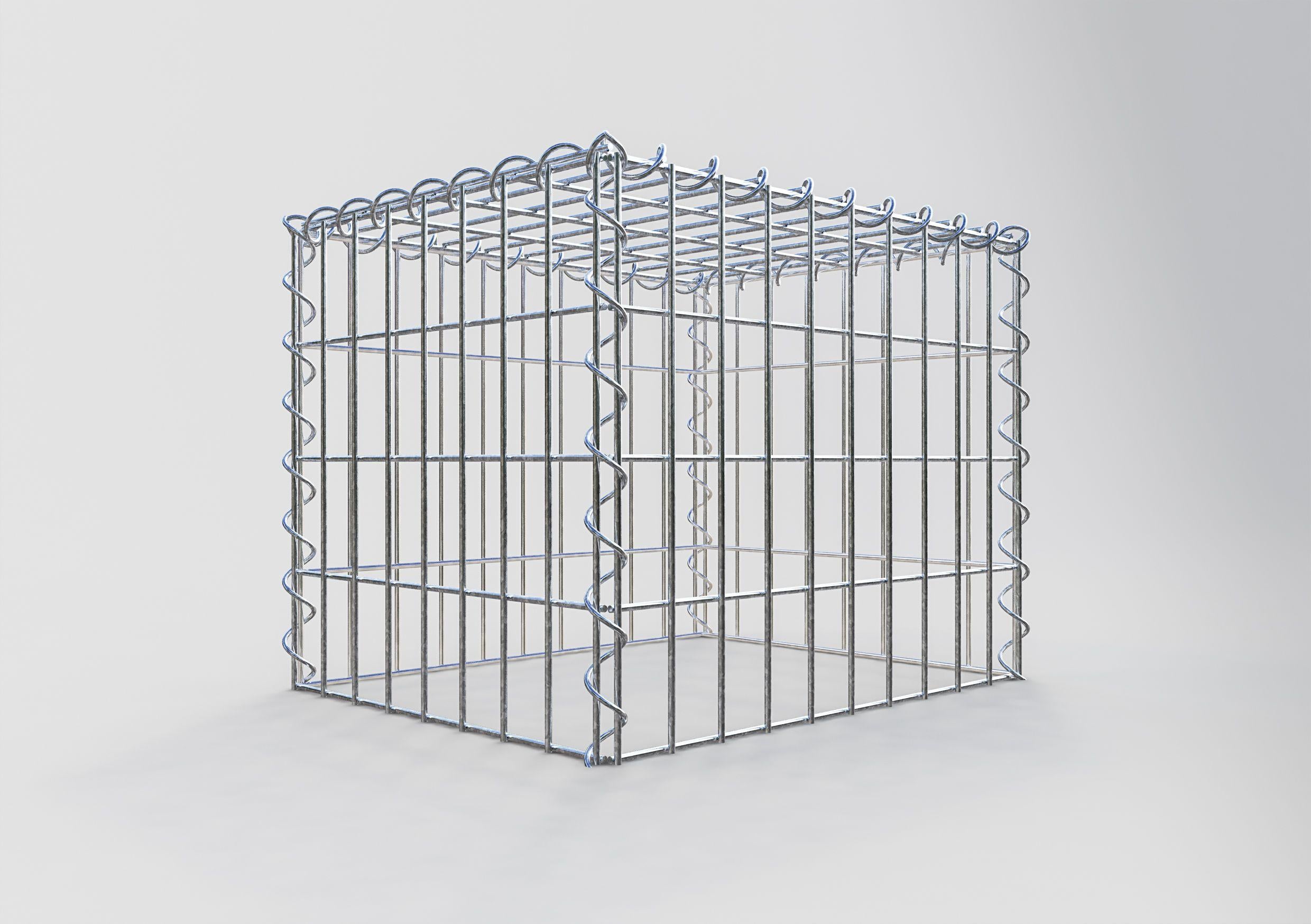 Grown-on gabion type 3 50 cm x 40 cm x 40 cm (L x H x D), mesh size 5 cm x 10 cm, spiral