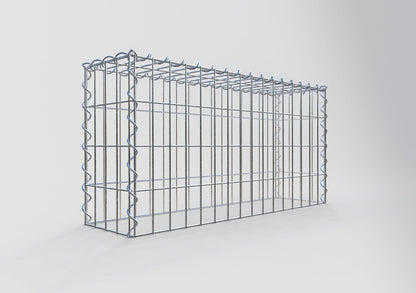 Gabion rapporté type 3 80 cm x 40 cm x 20 cm (L x H x P), mailles 5 cm x 10 cm, spirale