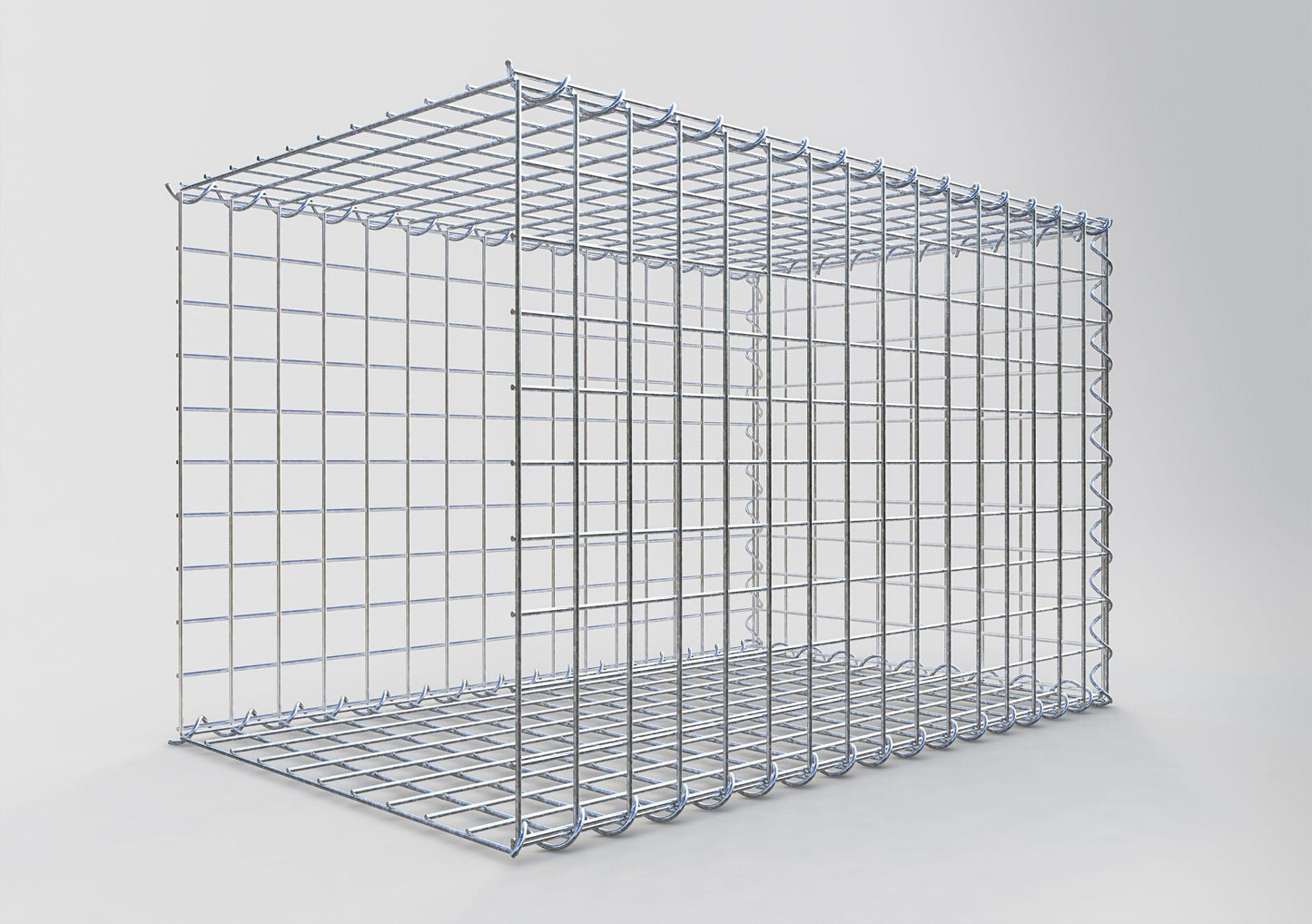 Add-on schanskorf type 2 80 cm x 50 cm x 50 cm (L x H x D), maaswijdte 5 cm x 5 cm, spiraalvormig