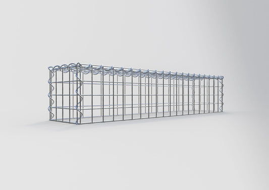 Grown-on gabion type 3 100 cm x 20 cm x 20 cm (L x H x D), mesh size 5 cm x 5 cm, spiral