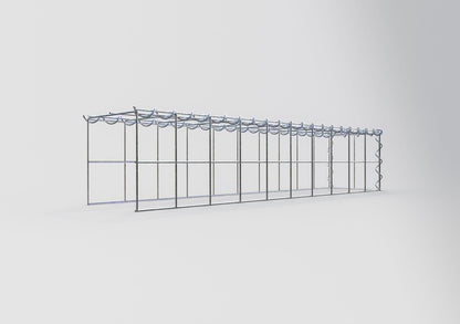 Gabião tipo 4 100 cm x 20 cm x 20 cm (C x A x P), malhagem 10 cm x 10 cm, espiral