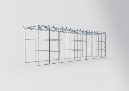 Anbaugabione Typ 4 100 cm x 30 cm x 20 cm (L x H x T), Maschenweite 10 cm x 10 cm, Spirale