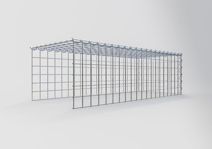 Gabion rapporté type 4 100 cm x 30 cm x 40 cm (L x H x P), mailles 5 cm x 5 cm, spirale