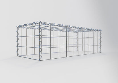 Gabbione aggiuntivo tipo 3 100 cm x 30 cm x 40 cm (L x H x P), maglia 10 cm x 10 cm, spirale
