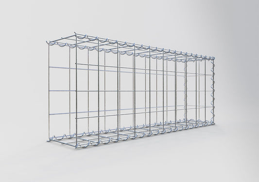 Gavión adulto tipo 2 100 cm x 40 cm x 20 cm (largo x alto x profundidad), tamaño de malla 10 cm x 10 cm, espiral