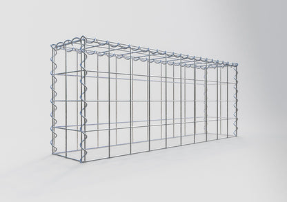 Add-on schanskorf type 3 100 cm x 40 cm x 20 cm (L x H x D), maaswijdte 10 cm x 10 cm, spiraal